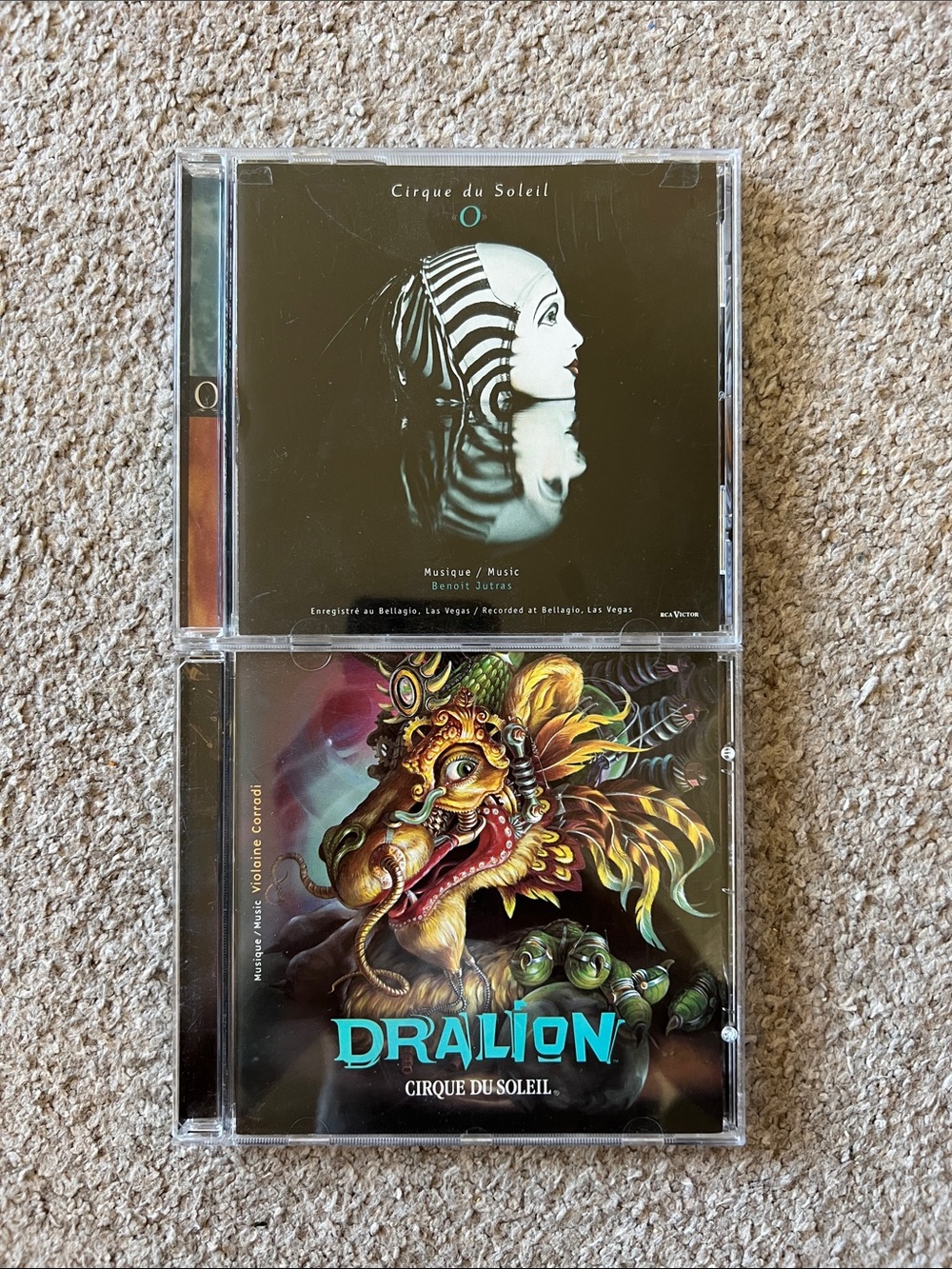 1990’s Cirque du Soleil Set of x2 CDs / Dralion & Benoit Jutras